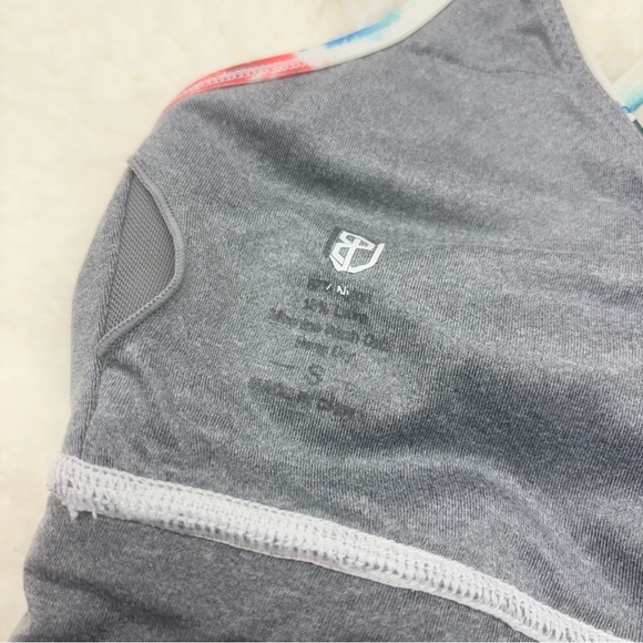 Born Primitive Rhapsody Sports Bra Small White Floral Strappy Longline - Picture 5 of 6